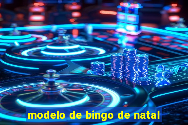 modelo de bingo de natal